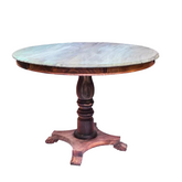 TURQUOISE ROUND DINING TABLE